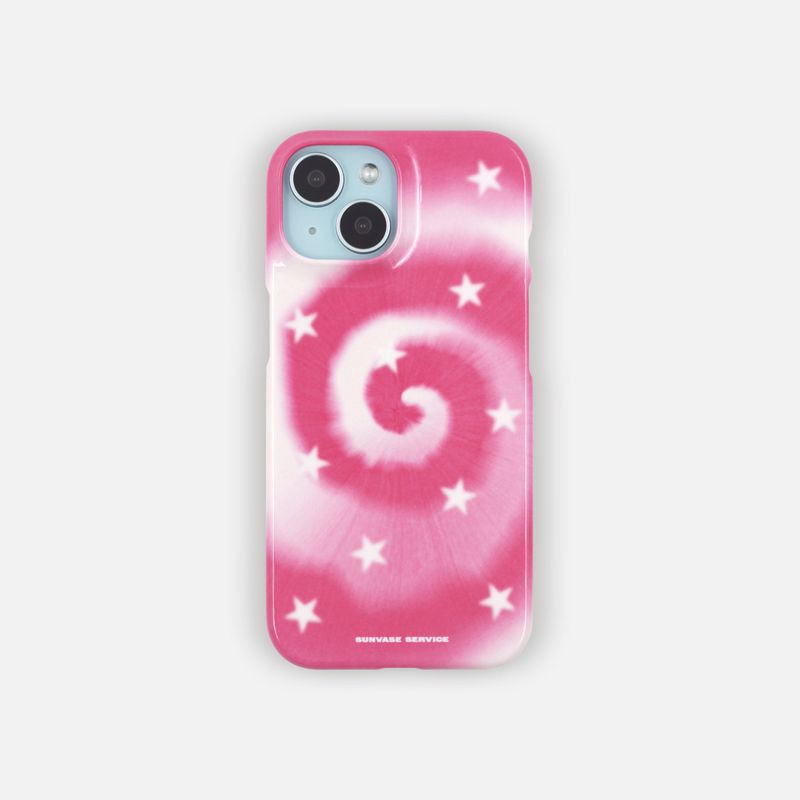 sunvase service(サンベースサービス)の「HYPNOTIC STAR CASE_PINK (glossy hard)(Smartphone Accessories)」