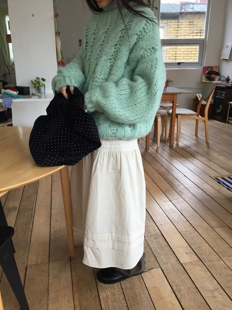 Puff reversible dot bag (2color)