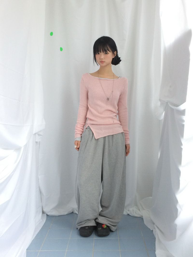 loose fit basic jogger pants