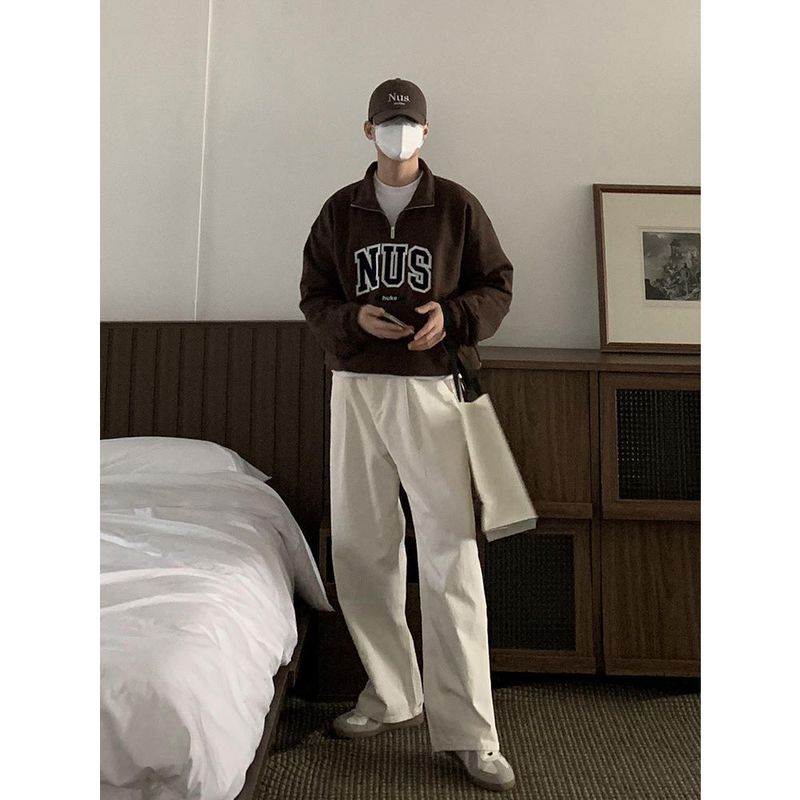 Huke x Nus. half zip-up