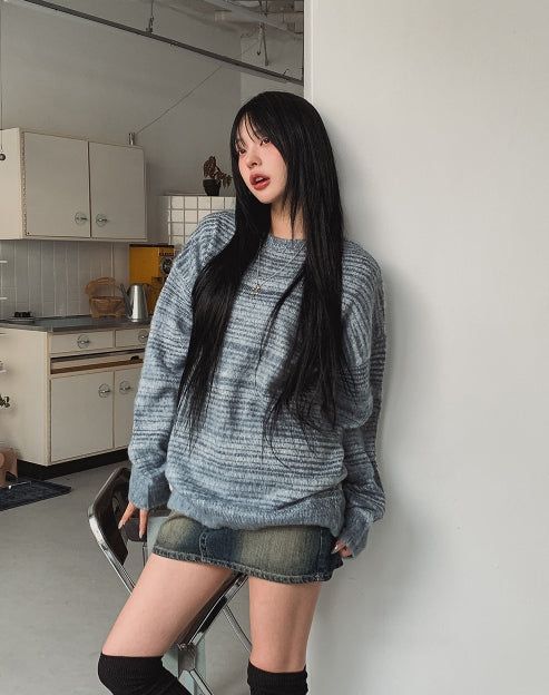 Soft Mix Stripe Knit
