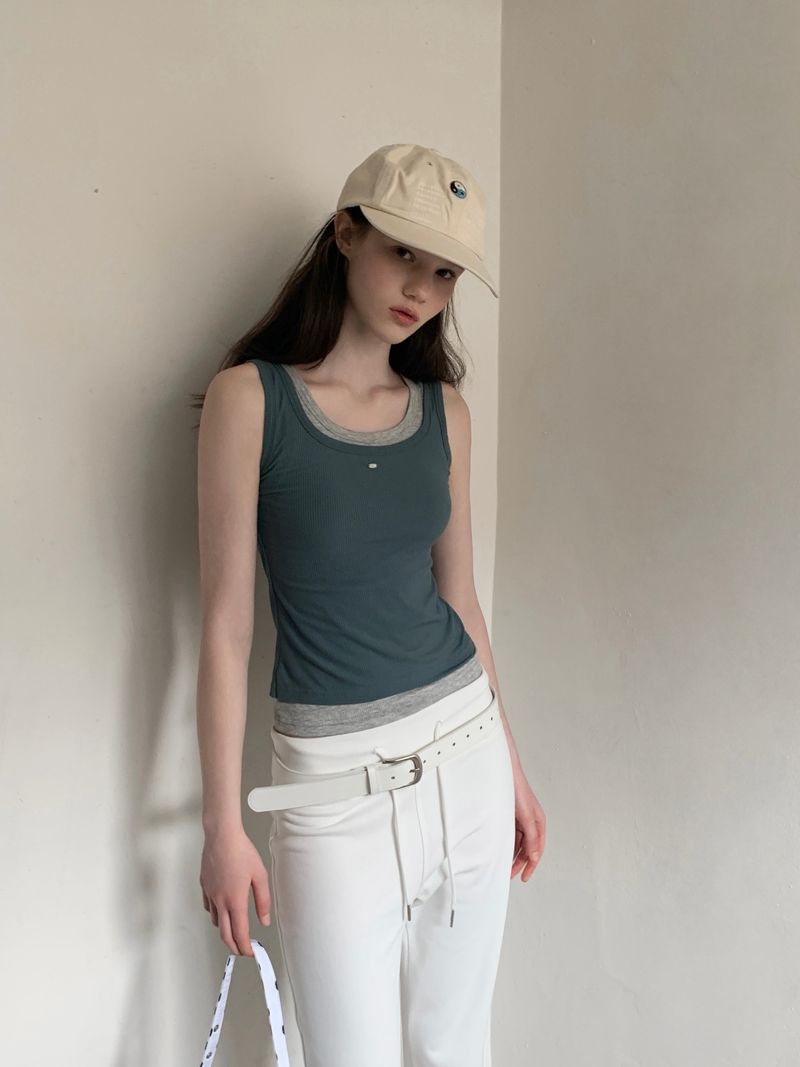[ORIGINAL] Cain Layered Ribbed Sleeveless