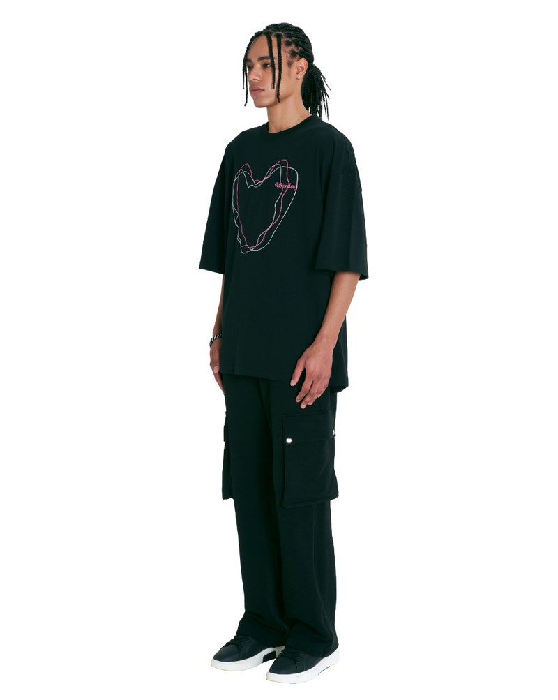 Cargo Jersey Pants - Black