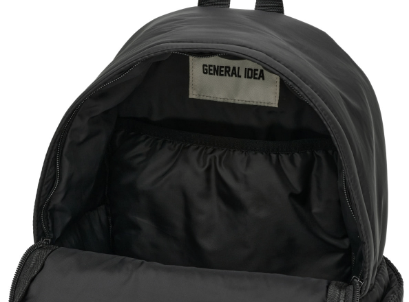 padded mini backpack - black            