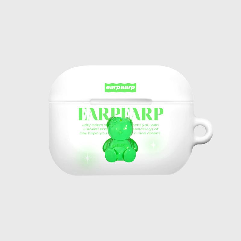 EARPEARP(アプアプ)の「LITTLE JELLY COVY-GREEN(AIR PODS PRO-HARD)(Smartphone Accessories)」
