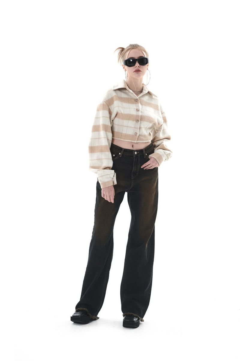 MOHAIR CHECK SHIRT