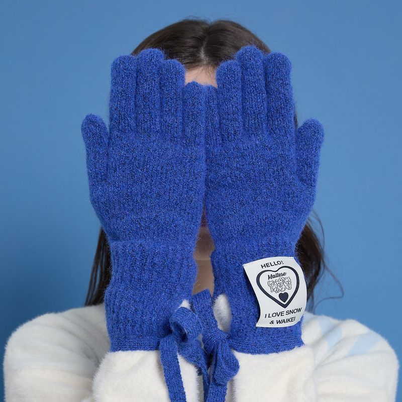 Hairy Ribbon Gloves 6 COLOR