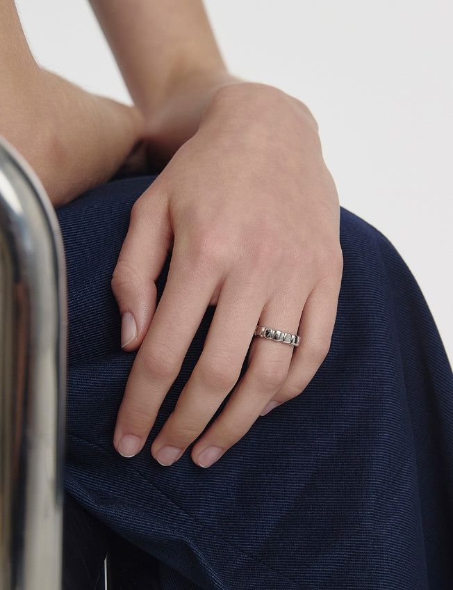 26SS★ Iceblock Silver Ring M