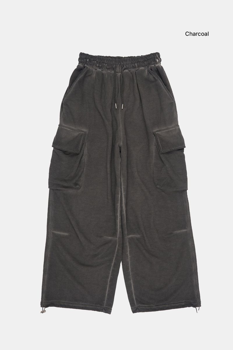 Ryhall vintage dyeing cargo sweatpants