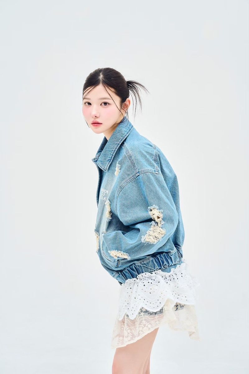made of silk（メイドオブシルク）の「デニムリメイクスカート（スカート）」