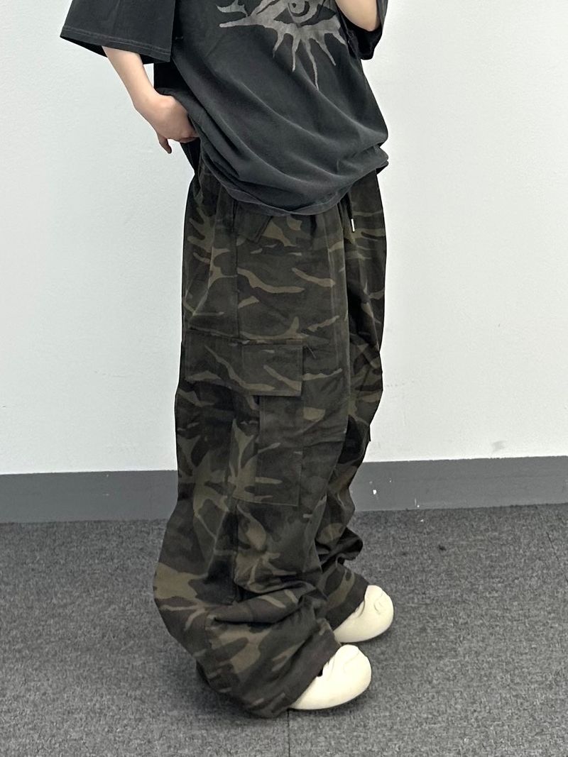 camo combat cargo pants