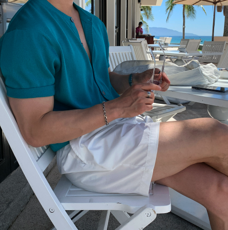 Mouse Biowashing Summer Cool Basic Shorts