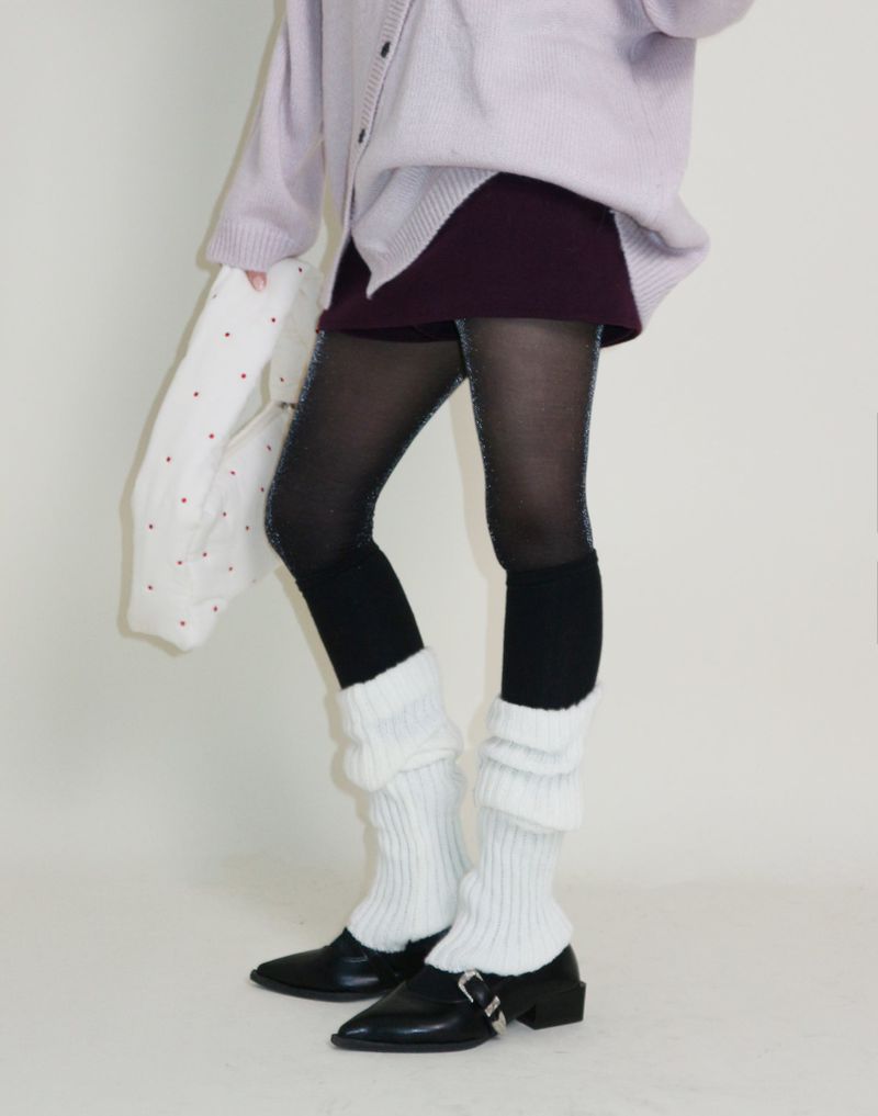 Plum Shorts Layered Mini Skirt (Wool Material)