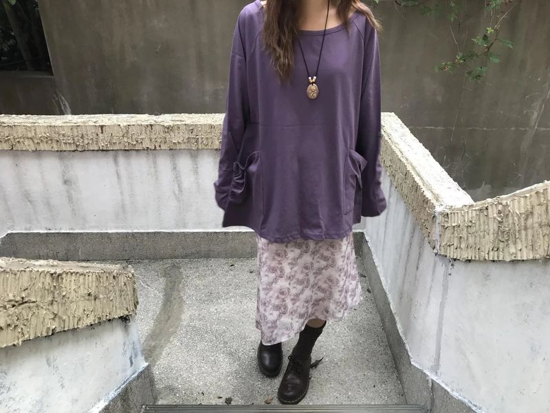 hino shirring pocket t-shirts