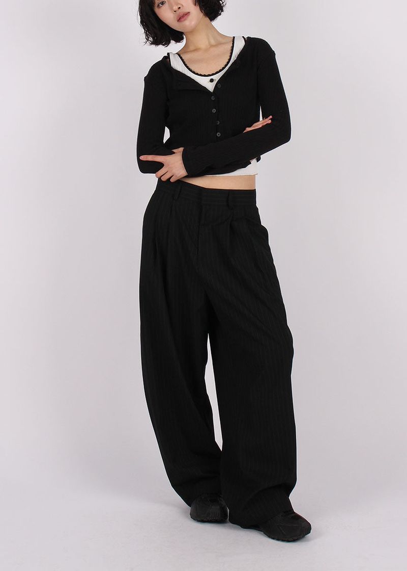 PIN STRIPE BALLOON SLACKS