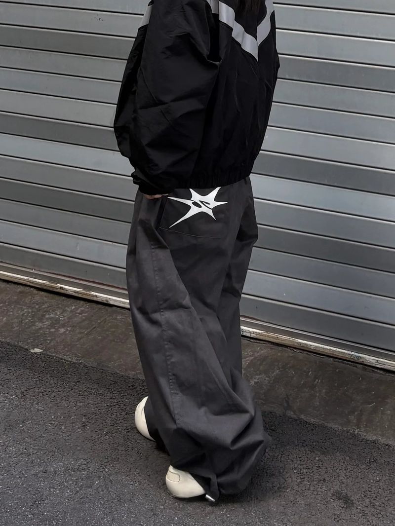 bird hip cotton wide pants
