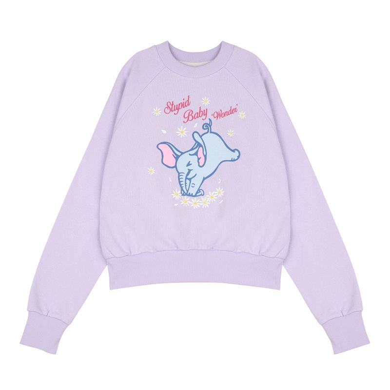 wonder visitor（ワンダービジター）の「Stupid baby Crop Sweat-shirt [Lilac]（Tops）」
