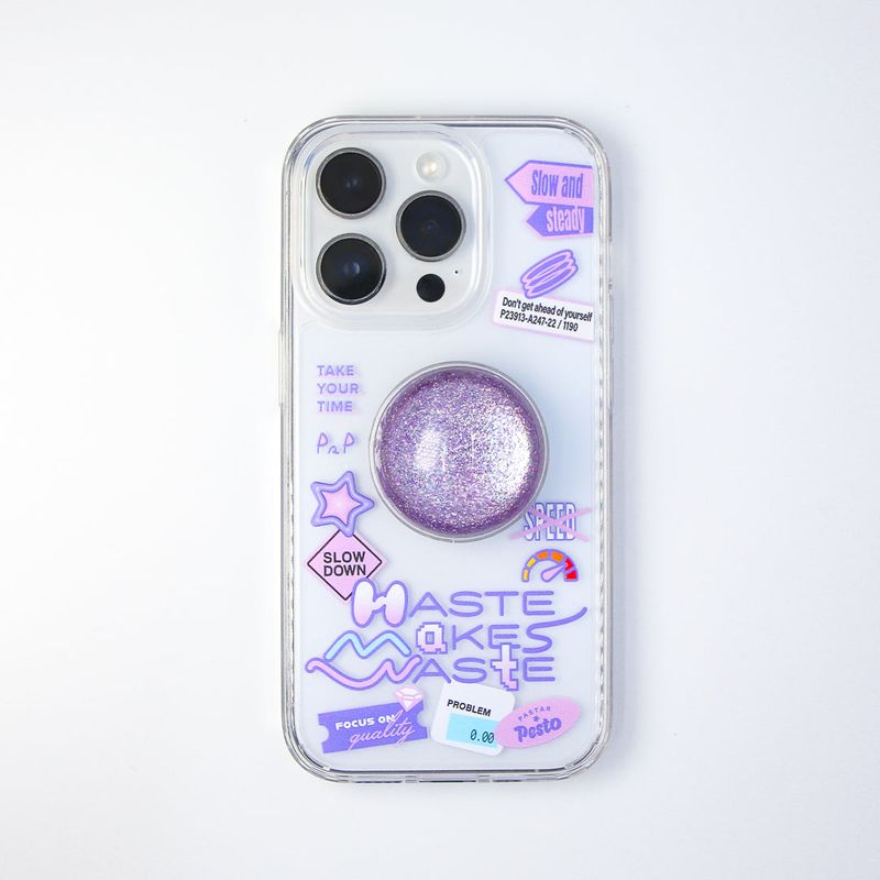 【MADE】'Haste makes waste' Jelly hard Phone case