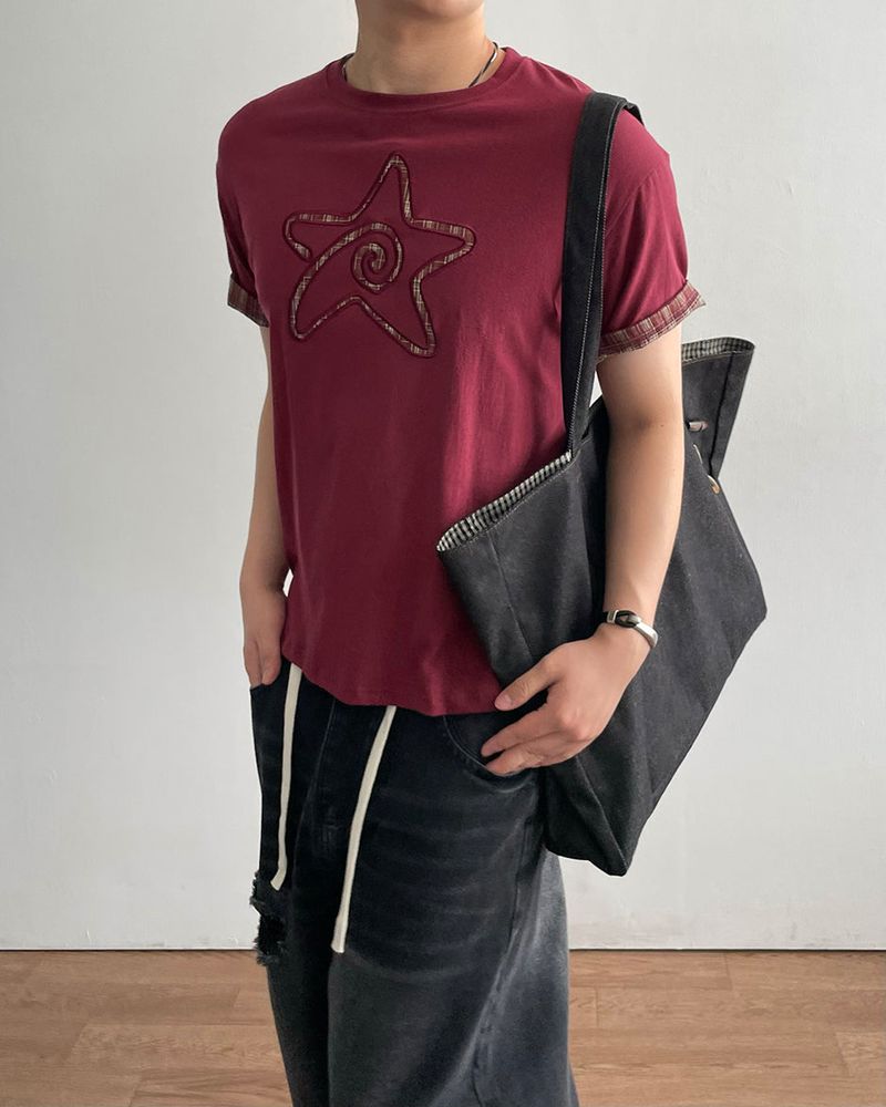 Mard Patch Rol-up Short Sleeve T