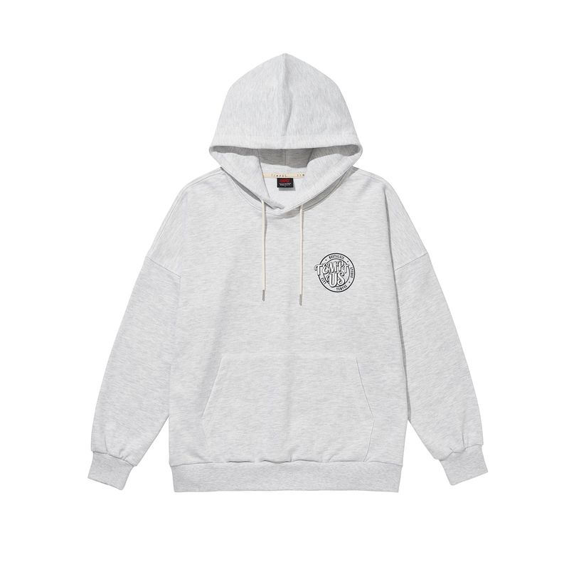 TEMPUSSTUDIO（テンプススタジオ）の「TEMPTING LOGO HOODIE [WHITE MELANGE]（Tops）」