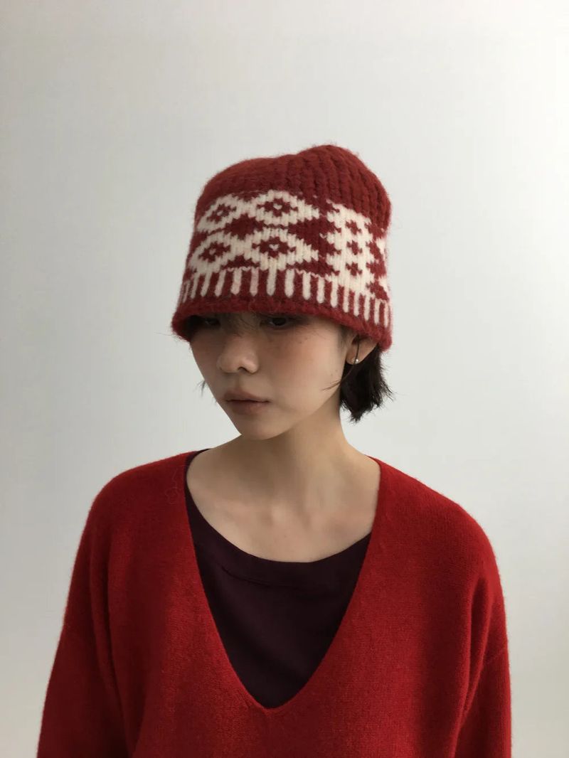 DUGGY（ダギー）の「Pattah Nordic Knit Hat (4color)（Hats）」
