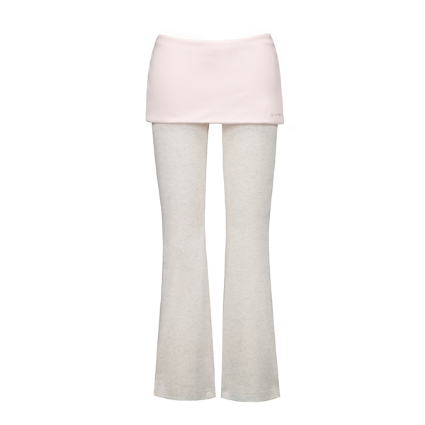 Forusring（フォーラスリング）の「FOLDING SKIRT PANTS [PINK-CREAM]（Pants）」