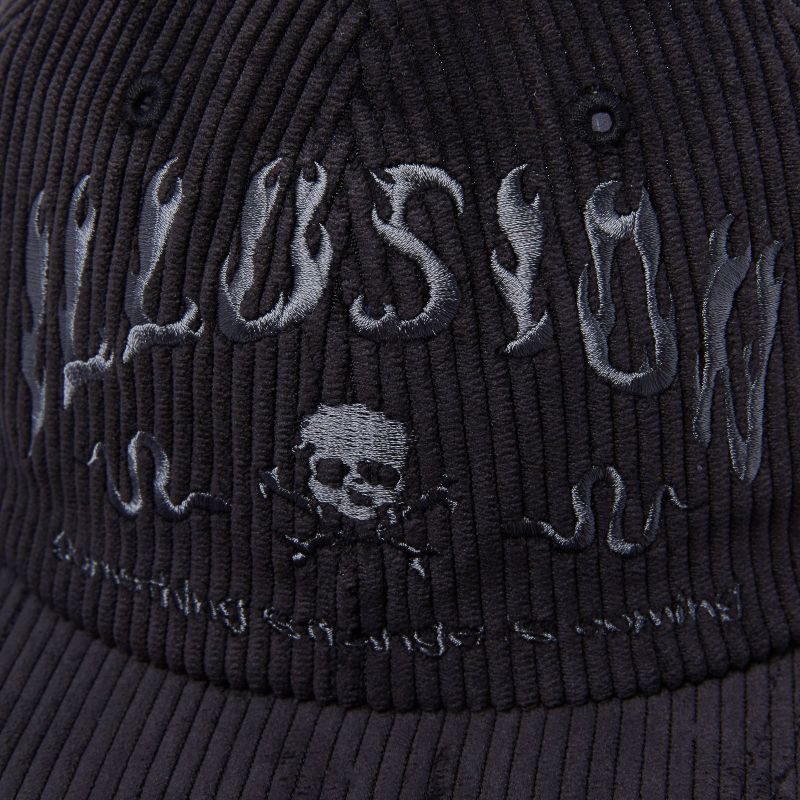 Illusion Corduroy Cap Black