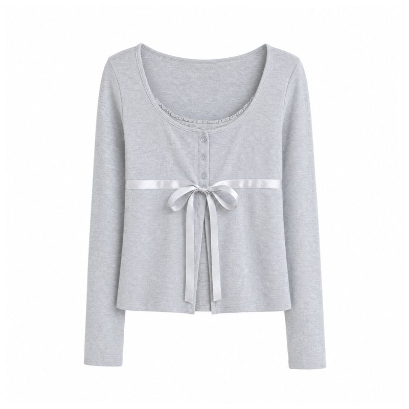 Melina Ribbon Layered Cardigan