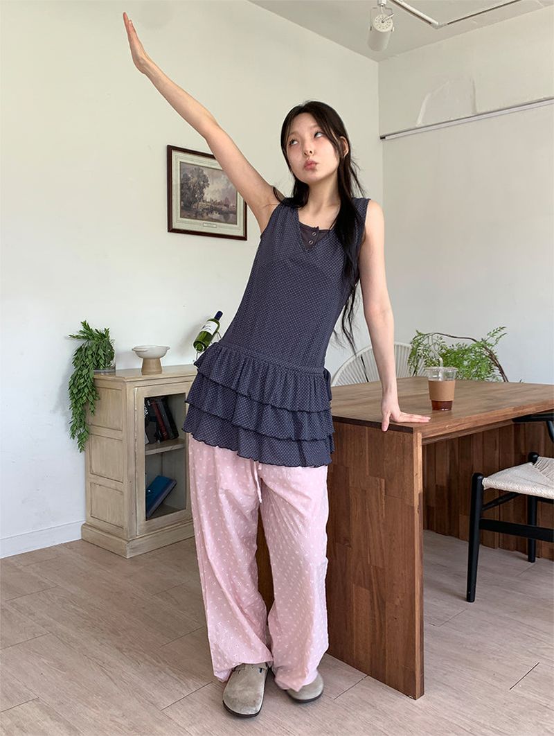 DOT CANCAN LAYERED DRESS (3C)