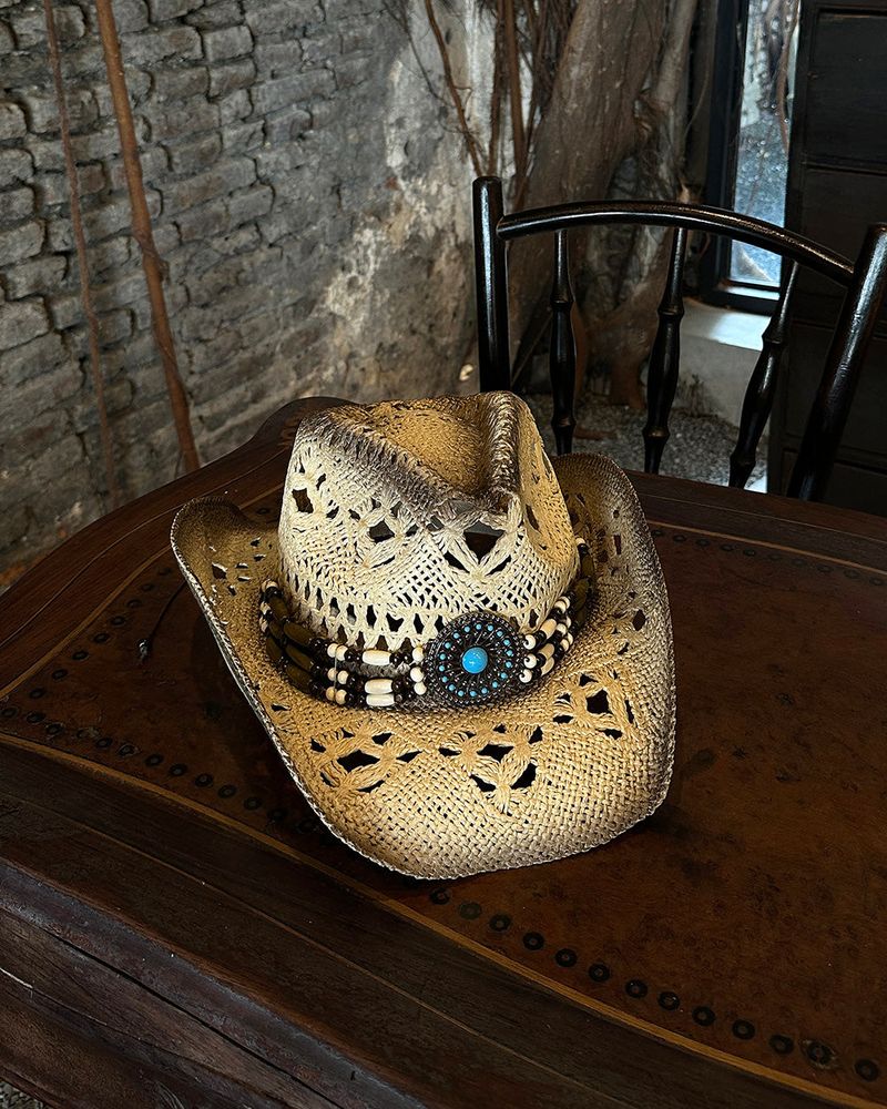 Ethnic Ratan Cowboy Fedora