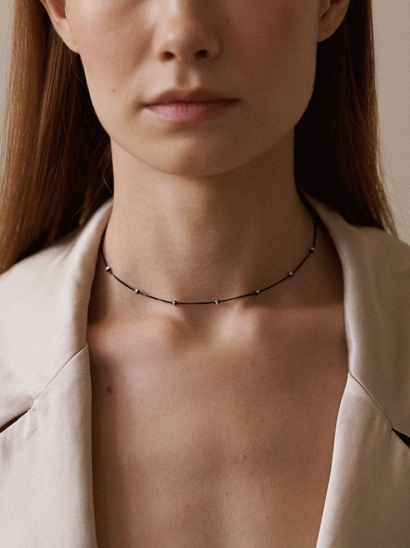 THE PART OF(ザ パート オブ)の「Silver925_Black Hexagon_N(Accessories)」