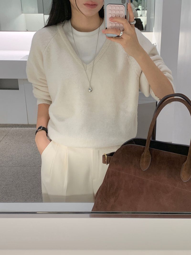 [MADE] [Wool Napping] Winter Warm Pintuck Wide Slacks