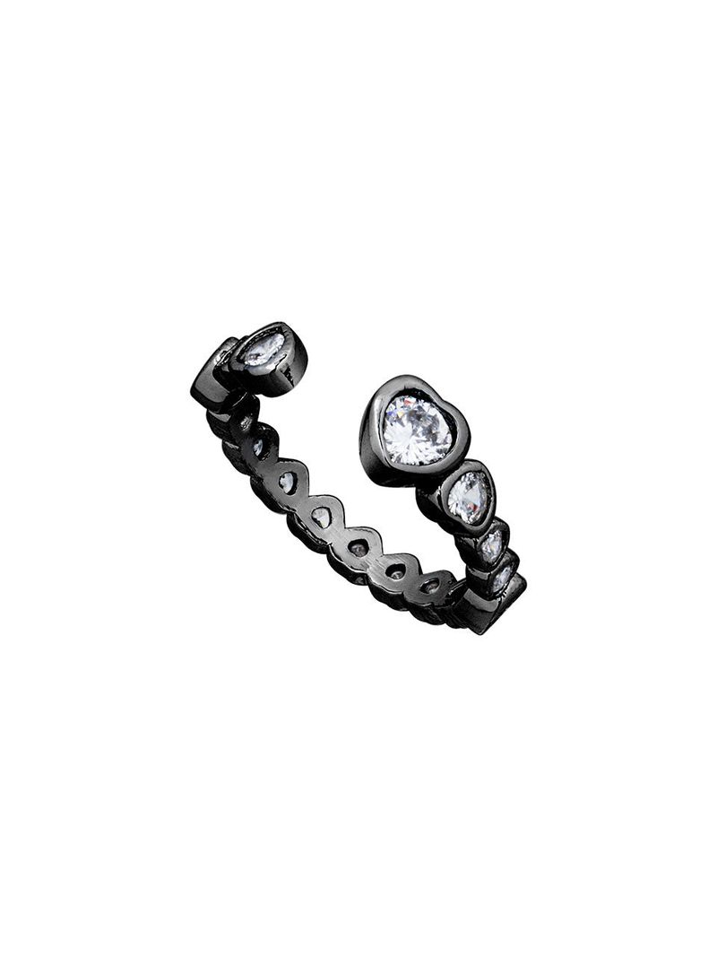 SENTIMENTS（サンティマン）の「NO.560 [BLACK] HEART CUBIC RING（Accessories）」