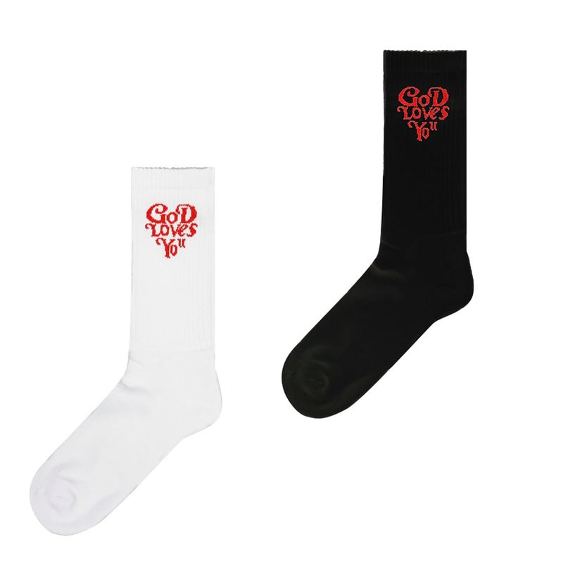 MAISONCASANOVA（メゾンカサノバ）の「God Loves You Logo Socks（Fashion Accessories）」