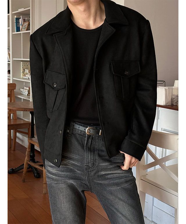 [F/W] Light two pocket suede jacket(2color)
