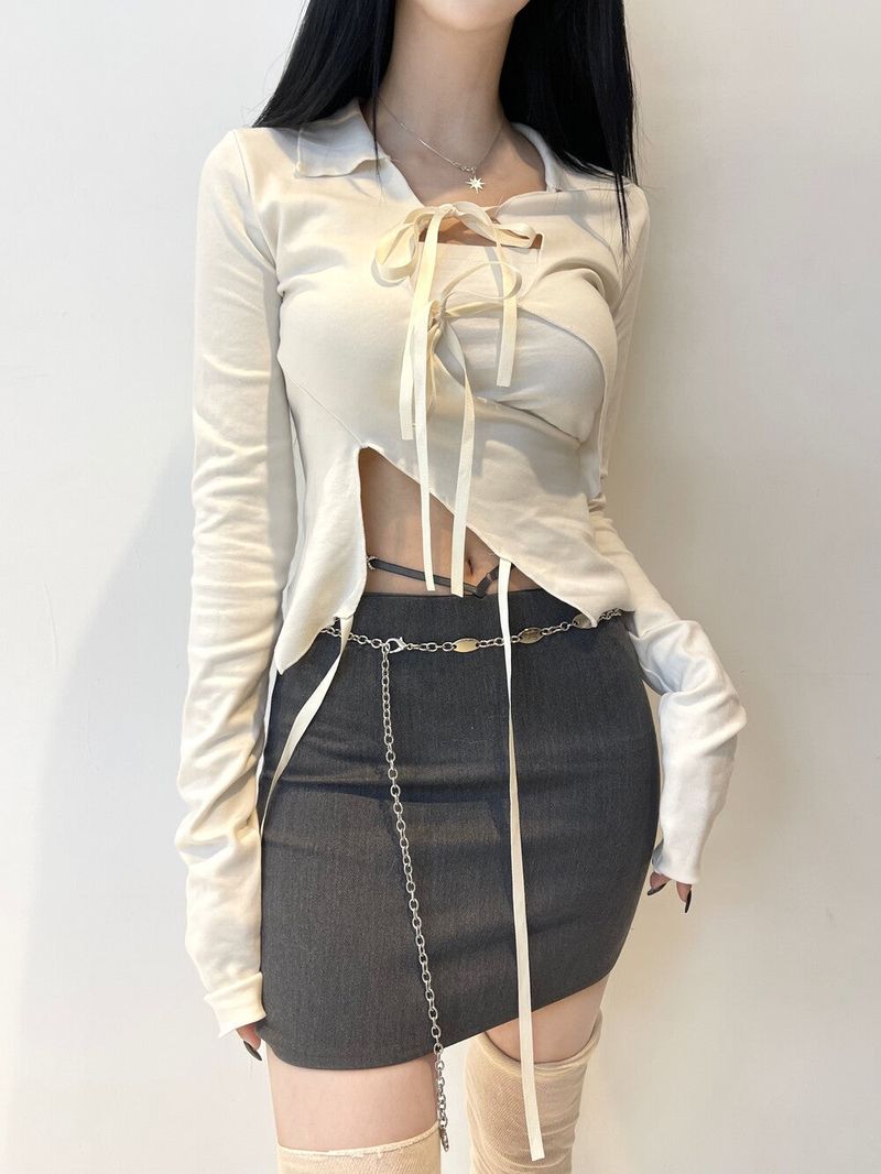 782. Romi ribbon slit sh (2color)