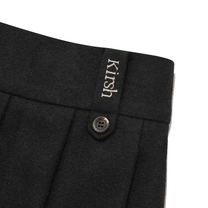 KIRSH MIDI PLEATS SKIRT[BLACK]