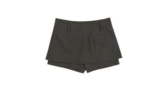 LAYERED MINI SKIRT PANTS