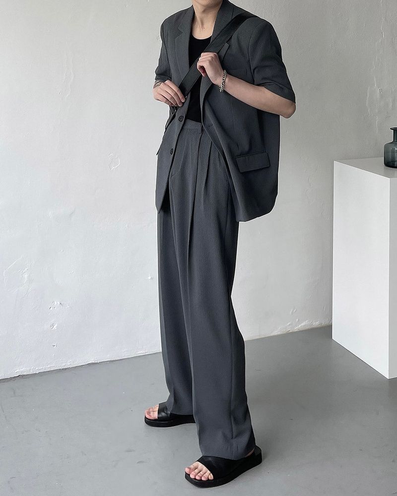 CR Slow Linen Wide Slacks (2 colors)