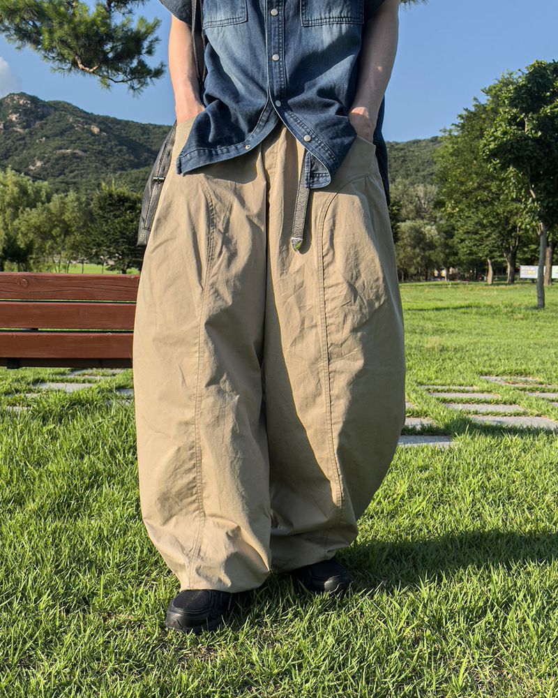 Traillin Cotton Seam One-Tuck Pants