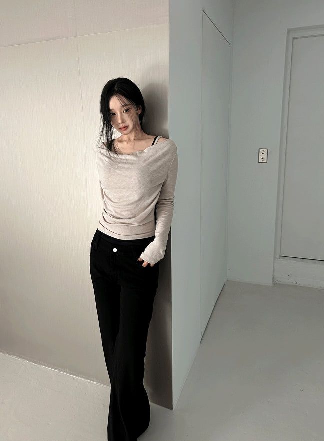 Soft Drape Slim Top