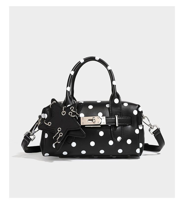 Star Keyring Polka Dot Pillow Handbag