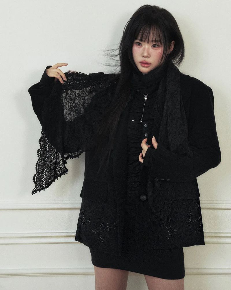Flower Beaded Classic Jacket