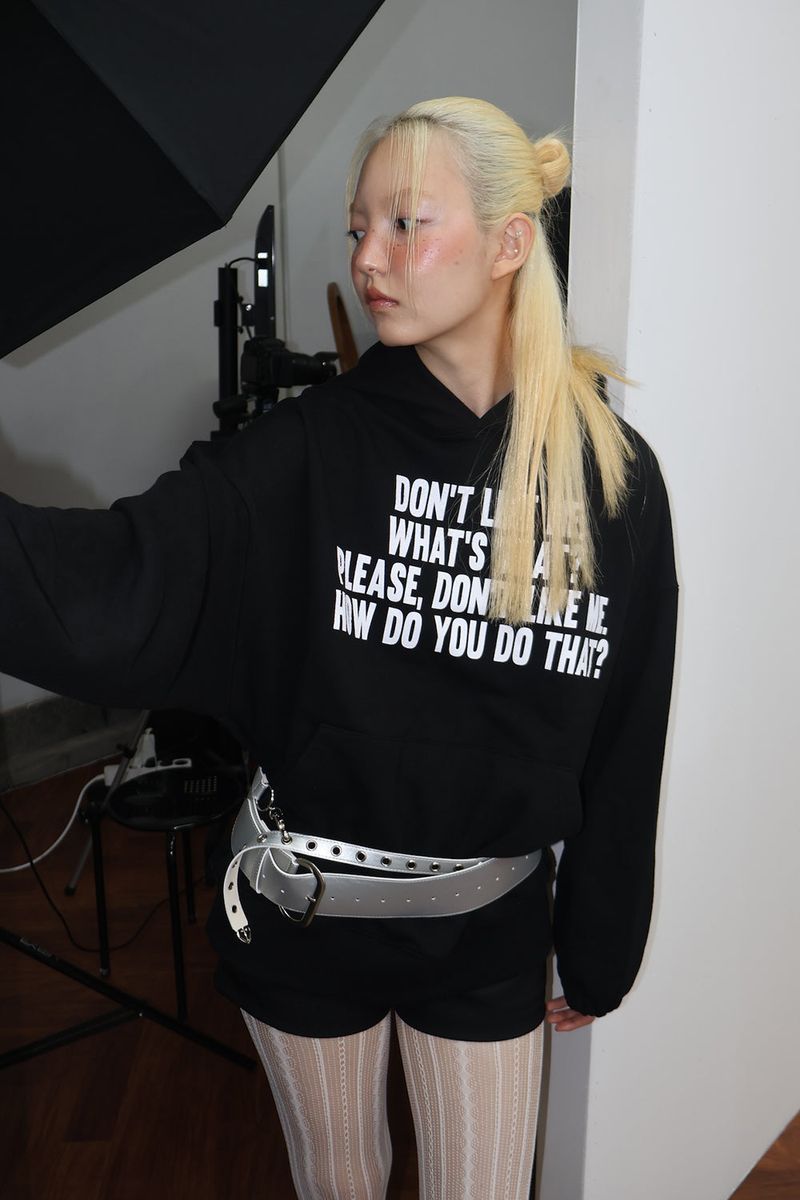 DEPC（デプク）の「LETTERING HOODIE - BLACK（Tops）」
