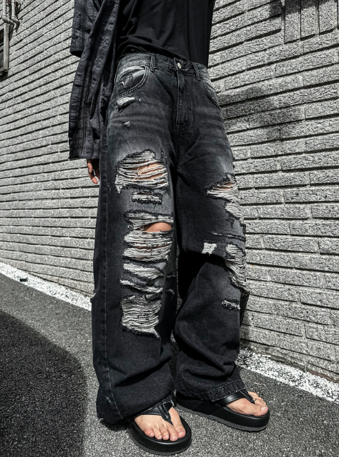 COSYHARU（コシハル）の「Denim Destroyed Pants（Pants）」