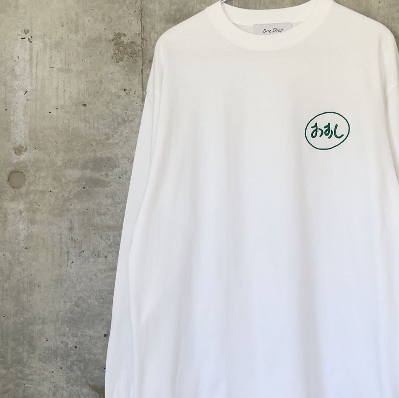 One Drop(ワンドロップ)の「ふくだおすし刺繍LongTshirt(Tops)」
