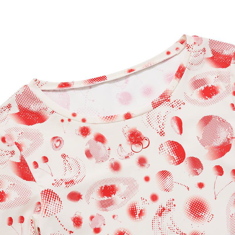LAYERED LONG SLEEVE RASHGUARD [IVORY]