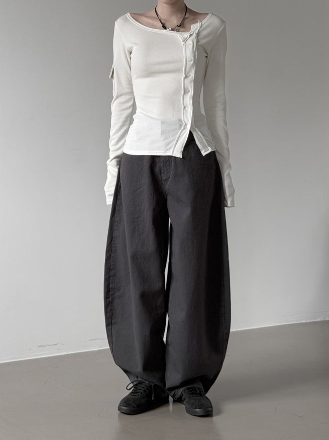 Structured Pocket Cardigan Top