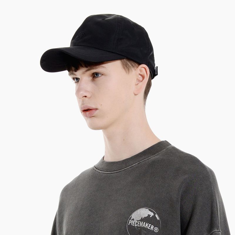 NYLON TWILL BALL CAP (BLACK)