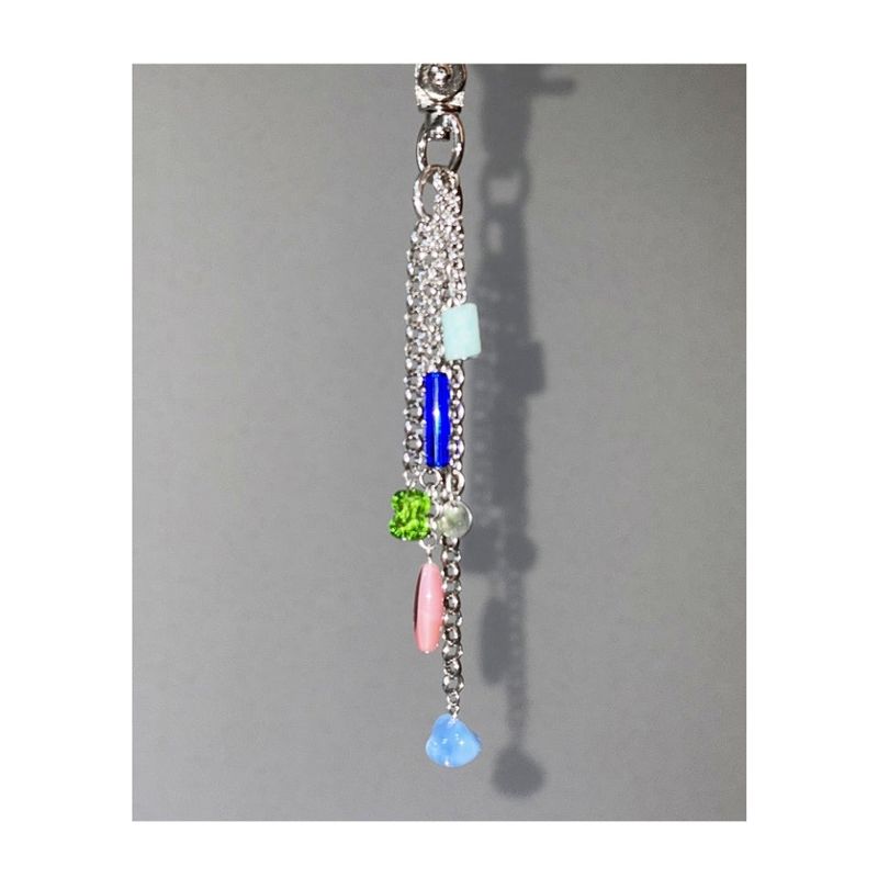 gemstone chain keyring 001